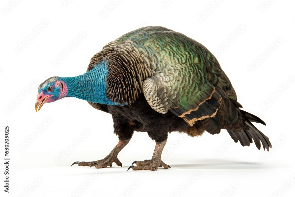 Obraz premium Illustration of turkey, bird for Thanksgiving holiday. Generative AI