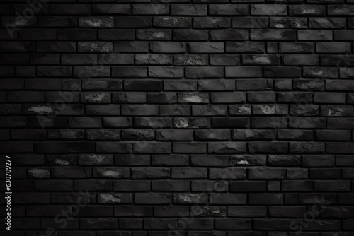 Black brick wall  background for black friday and promotion. Generative AI