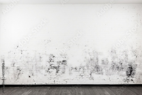 White brick wall, digital illustration. Generative AI