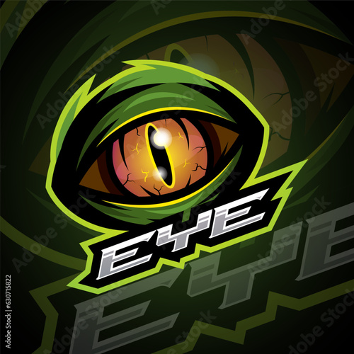 Reptile eyes mascot esport logo