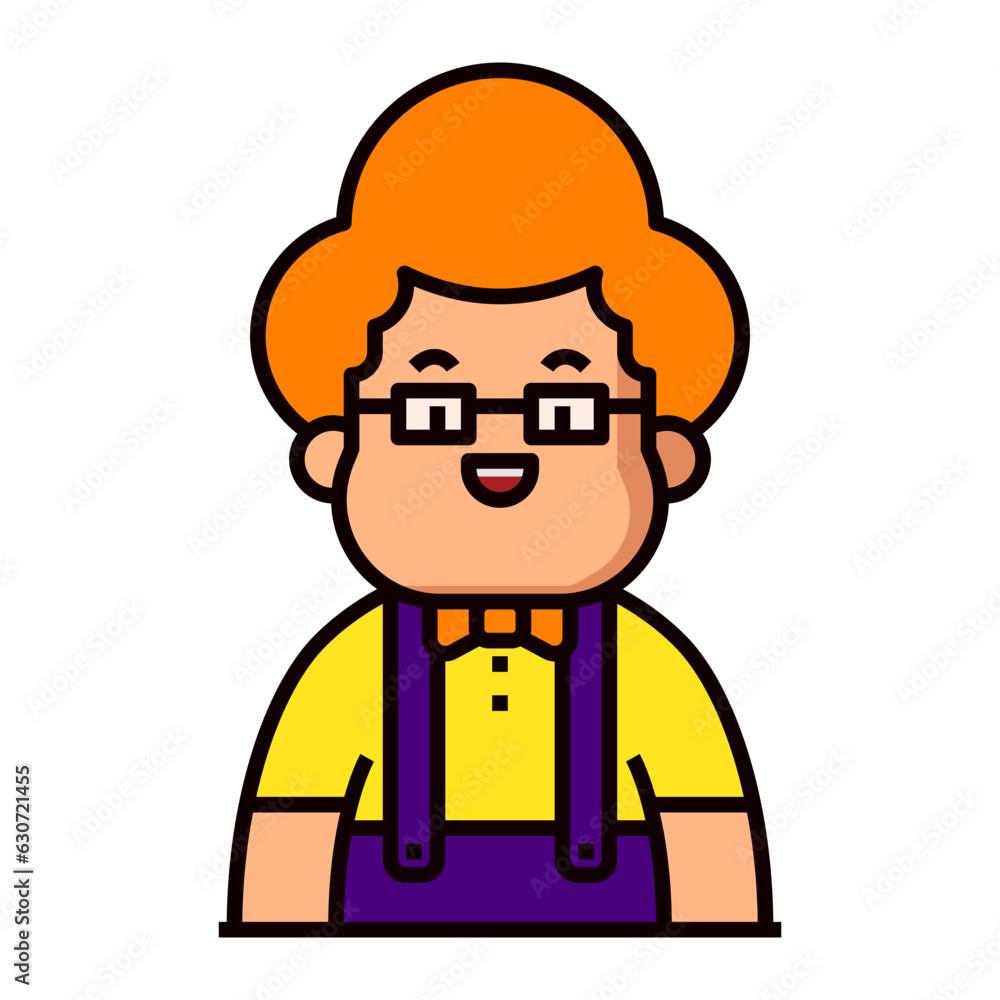 cartoon character of a person