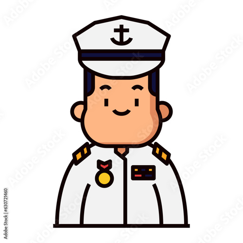 illustration of marine