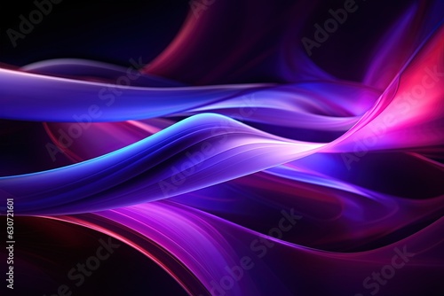 Wallpaper Mural abstract futuristic background with pink blue glowing neon moving high speed wave lines and bokeh lights. Data transfer concept Fantastic wallpaper Torontodigital.ca