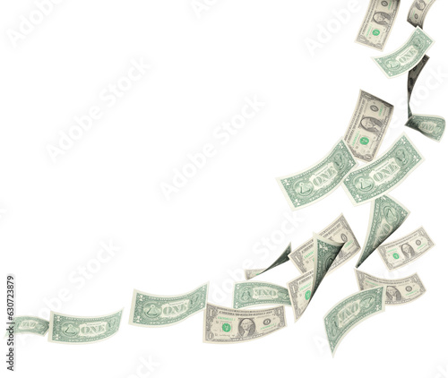 dollars money fallng like leaves in autumn win sales rich walth