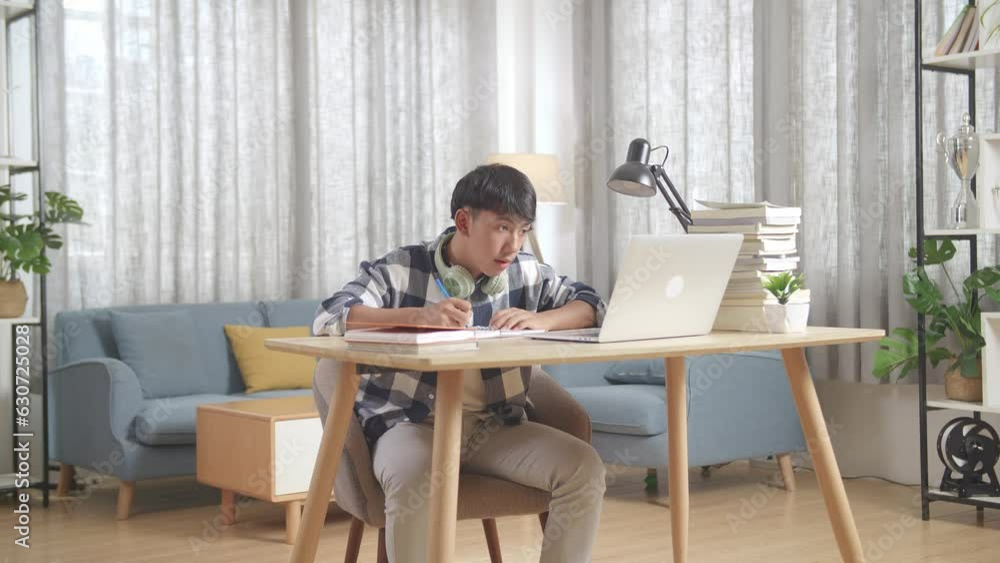 Asian Teenager Learning Online From Laptop At Home
Asian Teenager Learning Online From Laptop At Home