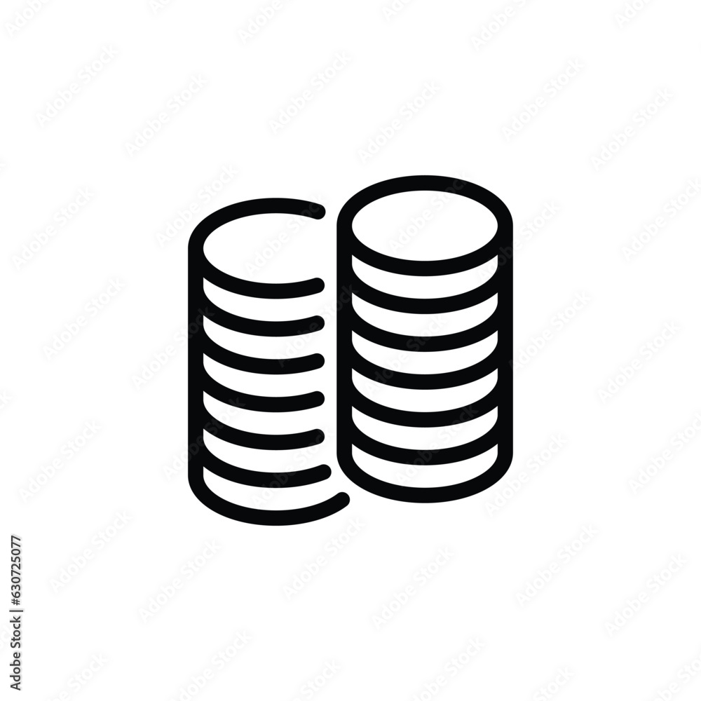 Stack of Coins - Glyph - Business Related Icon - EPS Vector Stack of Coins - Glyph - Business Related Icon - EPS Vector