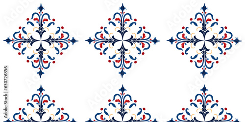 vintage seamless pattern with traditional oriental motifs. Ornament template. Decorative elements, suitable for fabrics and textiles, ceramics