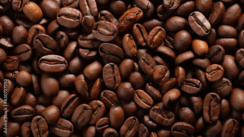Fototapeta premium A pile of roasted coffee beans