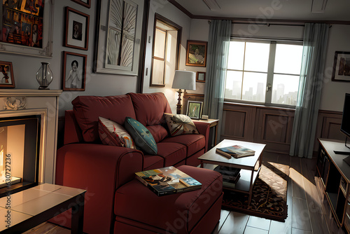 modern living room, Generative AI © 승훈 신