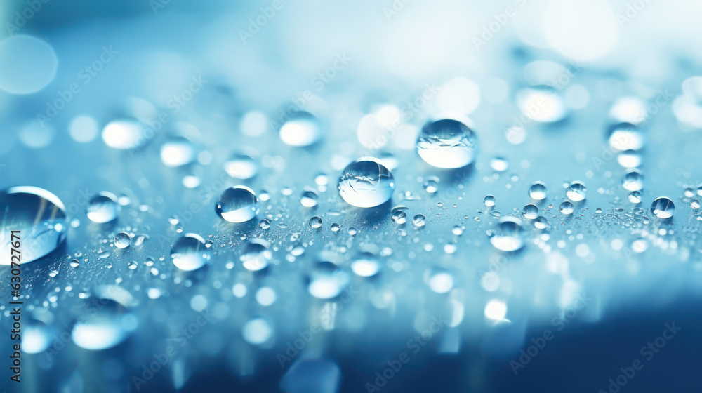 Soft blue abstract fresh background with water drops Soft blue abstract fresh background with water drops