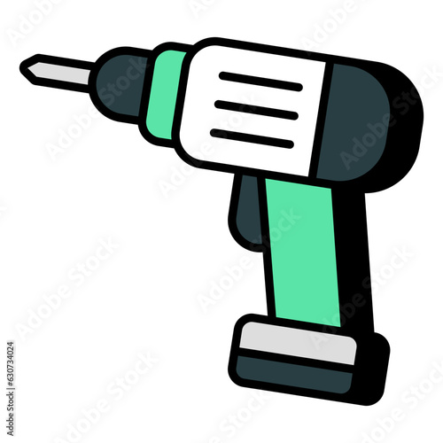 Premium download icon of drilling machine