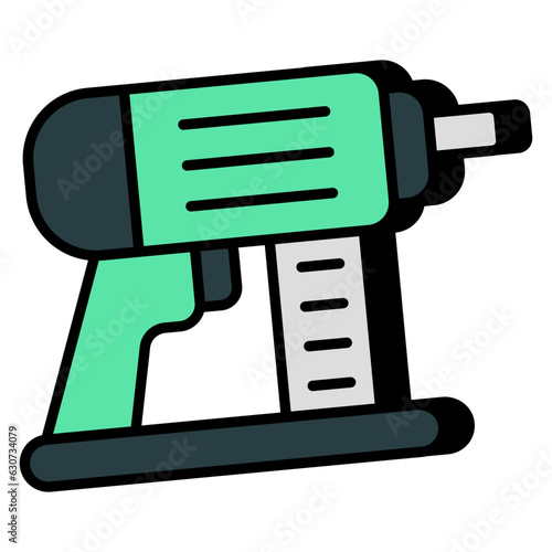 Premium download icon of drilling machine