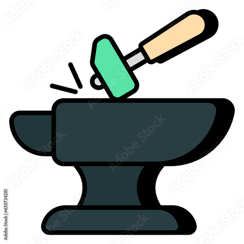 Premium download icon of cobbler hammer 