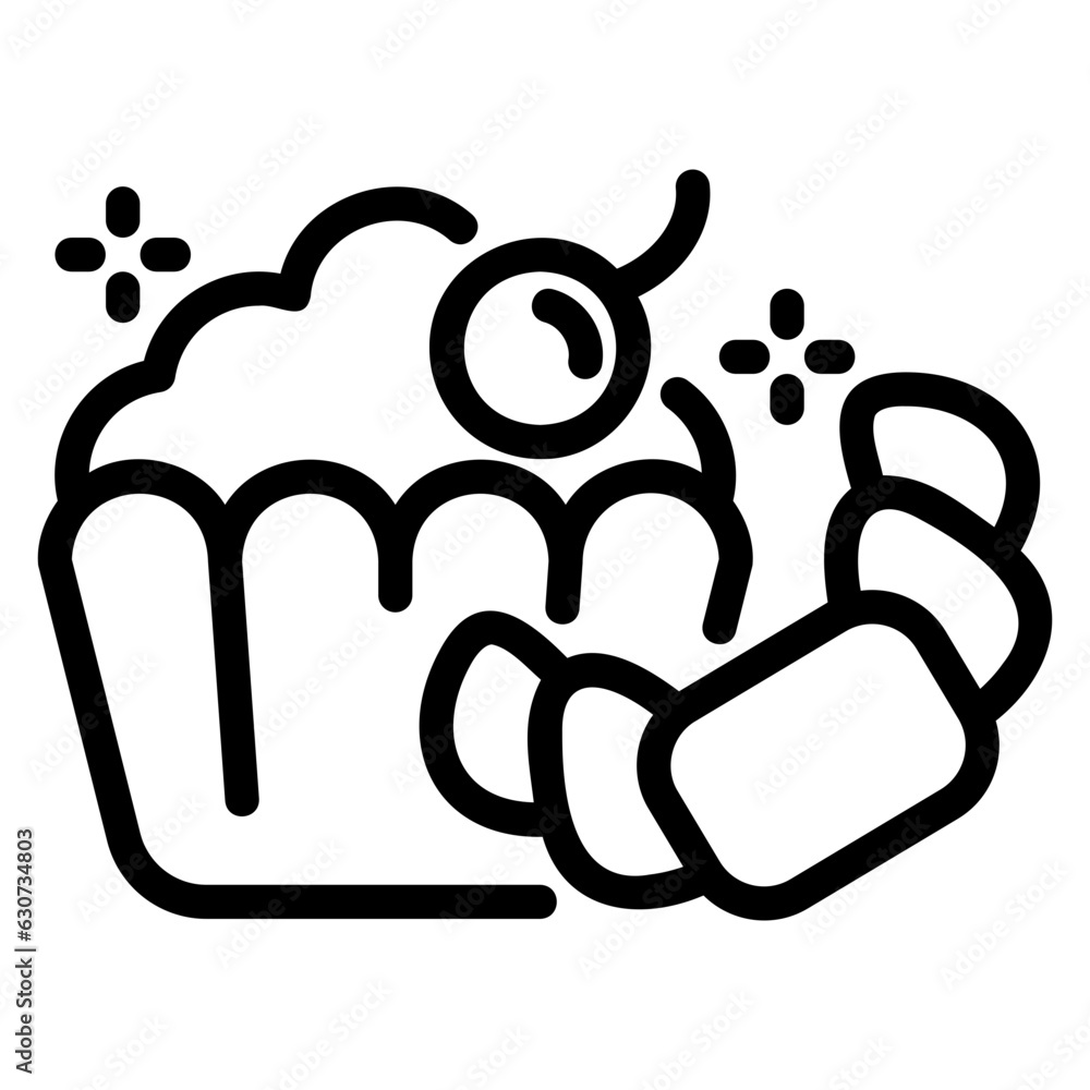 Pastry outline icon Pastry outline icon