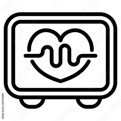  Heartrate outline icon