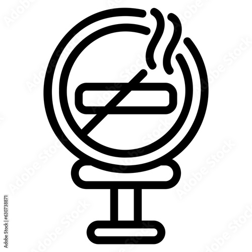  No smoking outline icon