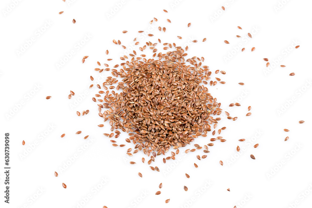 flax seeds isolated on white flax seeds isolated on white