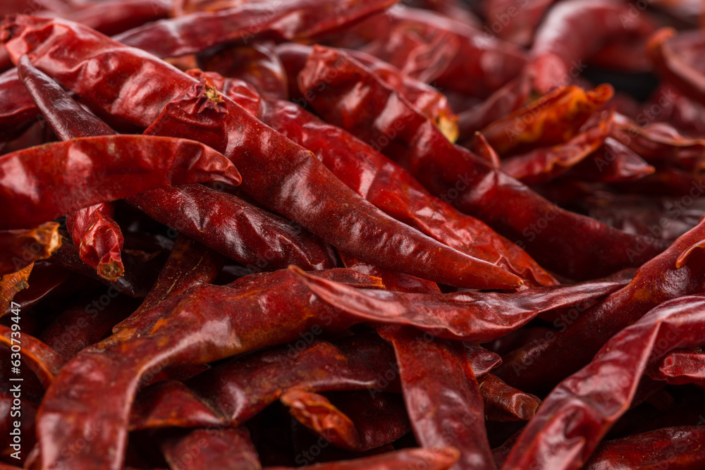 dried chili as a food background dried chili as a food background