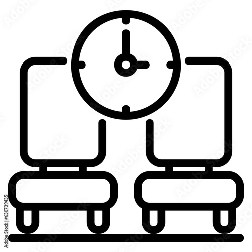  Waiting room outline icon