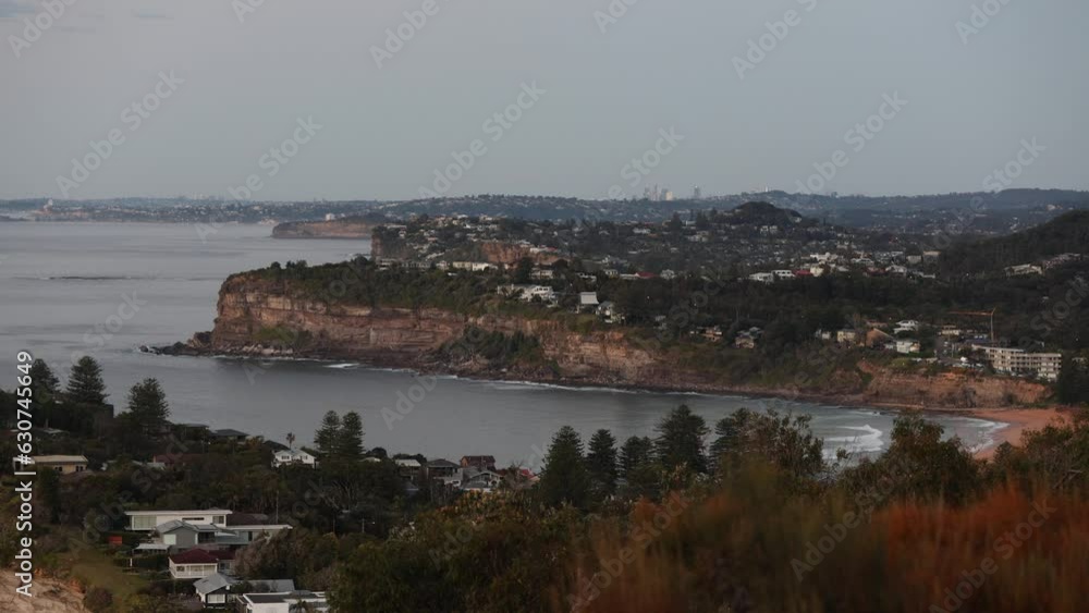Northern Beaches view in the morning from Bangalley Head, Sydney, Australia. Northern Beaches view in the morning from Bangalley Head, Sydney, Australia.