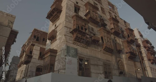 Old house restoration in al-Balad quarter  Jeddah  Saudi Arabia photo