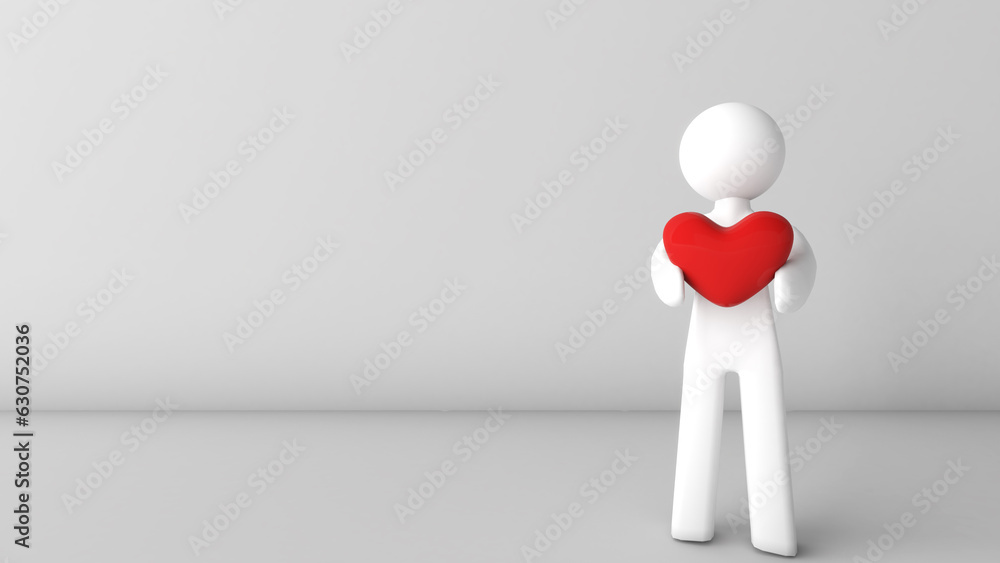 giving loved ones attention, care, and affection. , medical and psychological treatment,3d rendering giving loved ones attention, care, and affection. , medical and psychological treatment,3d rendering