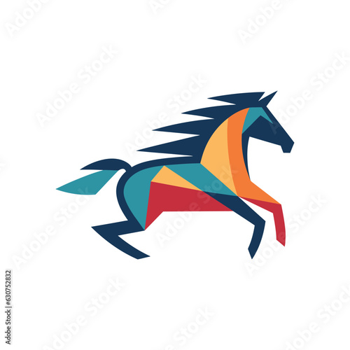 Horse Animal Logo Illustration Vector Design Template