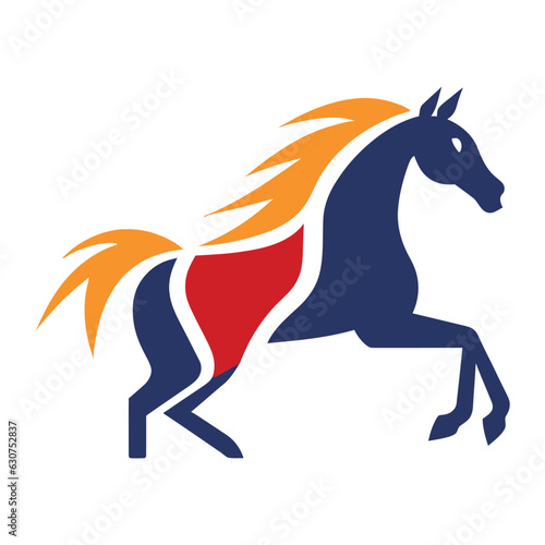 Horse Animal Logo Illustration Vector Design Template © Winhardy