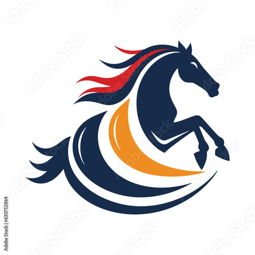 Horse Animal Logo Illustration Vector Design Template