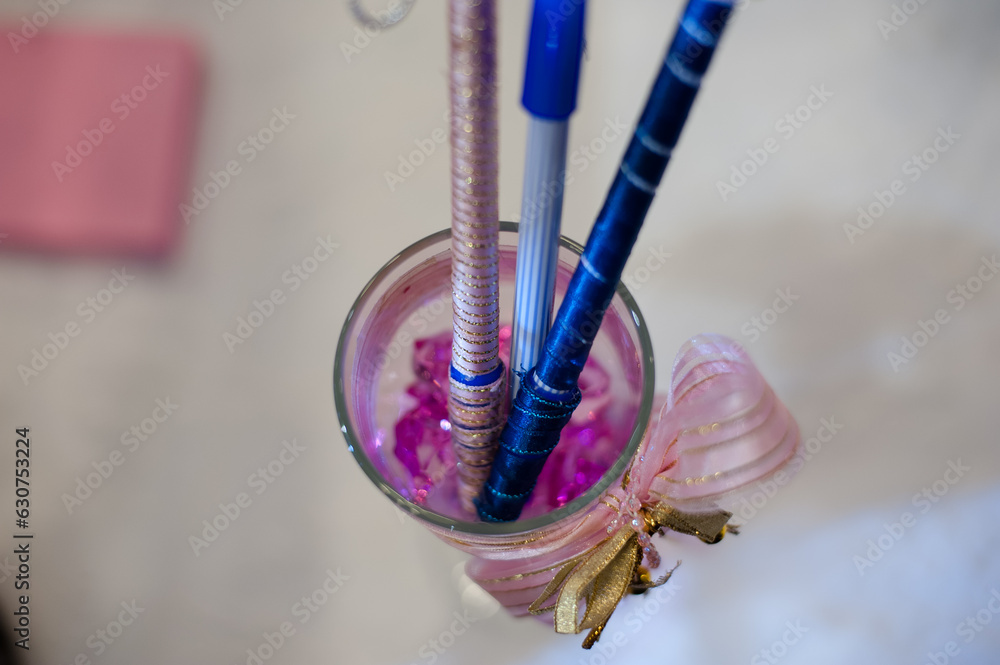 Jewelry accessories at the wedding ceremony beautifully decorated Jewelry accessories at the wedding ceremony beautifully decorated