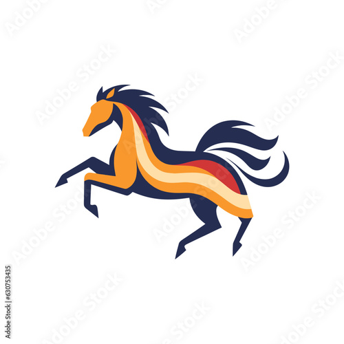 Horse Animal Logo Illustration Vector Design Template