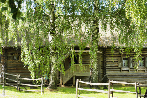 Log house. Museum of Wooden Architecture in Kostroma, Kostroma Sloboda, Russia photo