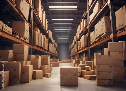 Grand entrepot de colis