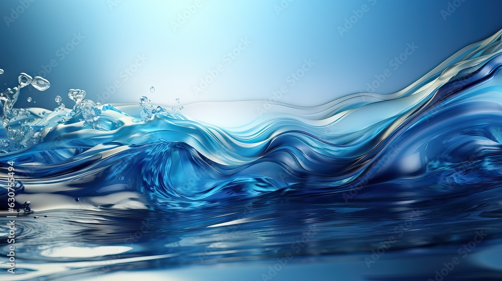 Blue abstract liquid wave background Blue abstract liquid wave background