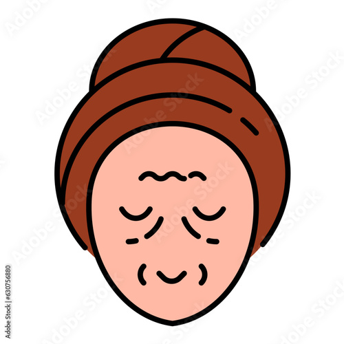 wrinkles face icon