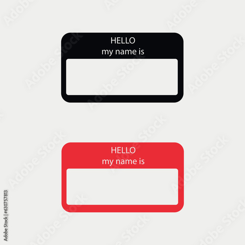 Hello. My name is icon.Vector illustration isolated on white background.Eps 10.