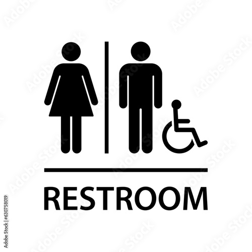Restroom sign
