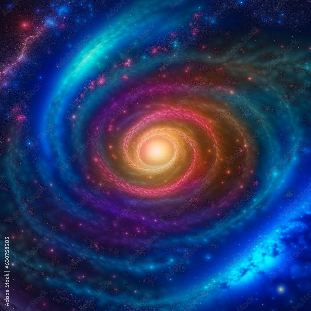 abstract space background. The illustration was created by a neural network. abstract space background. The illustration was created by a neural network.