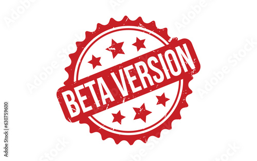 Beta Version Rubber Stamp Seal Vector