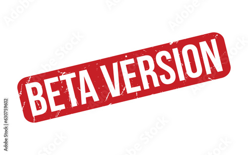 Beta Version Rubber Stamp Seal Vector