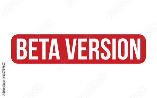 Beta Version Rubber Stamp Seal Vector