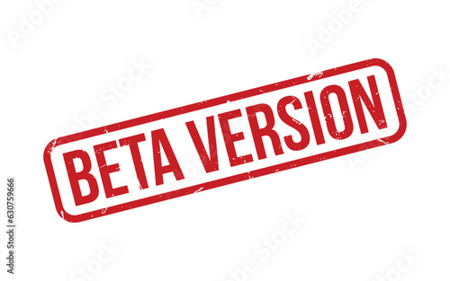 Beta Version Rubber Stamp Seal Vector