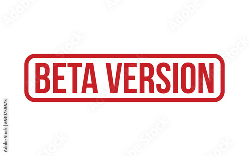 Beta Version Rubber Stamp Seal Vector