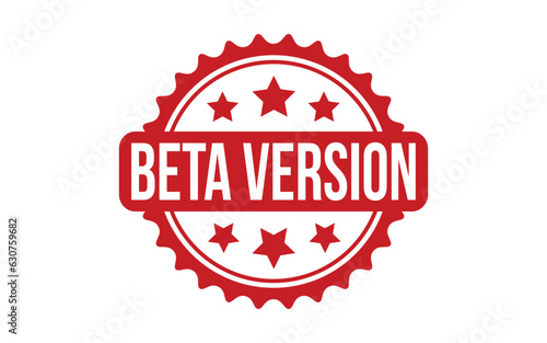 Beta Version Rubber Stamp Seal Vector