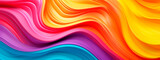 Beautiful abstract wave candy colors background. Graphic modern art. Digital fantasy effect. Trendy desktop wallpaper. Futuristic Fractal Pattern can be use for banner design.
