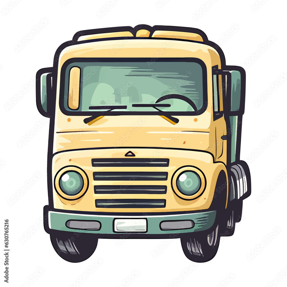 Truck logo icon. Truck image in flat style. Truck image isolated
