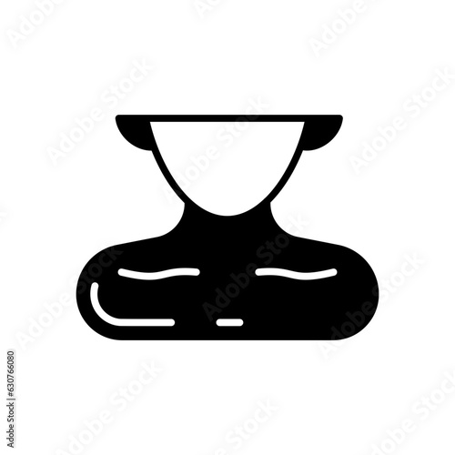 Neck icon in vector. Illustration