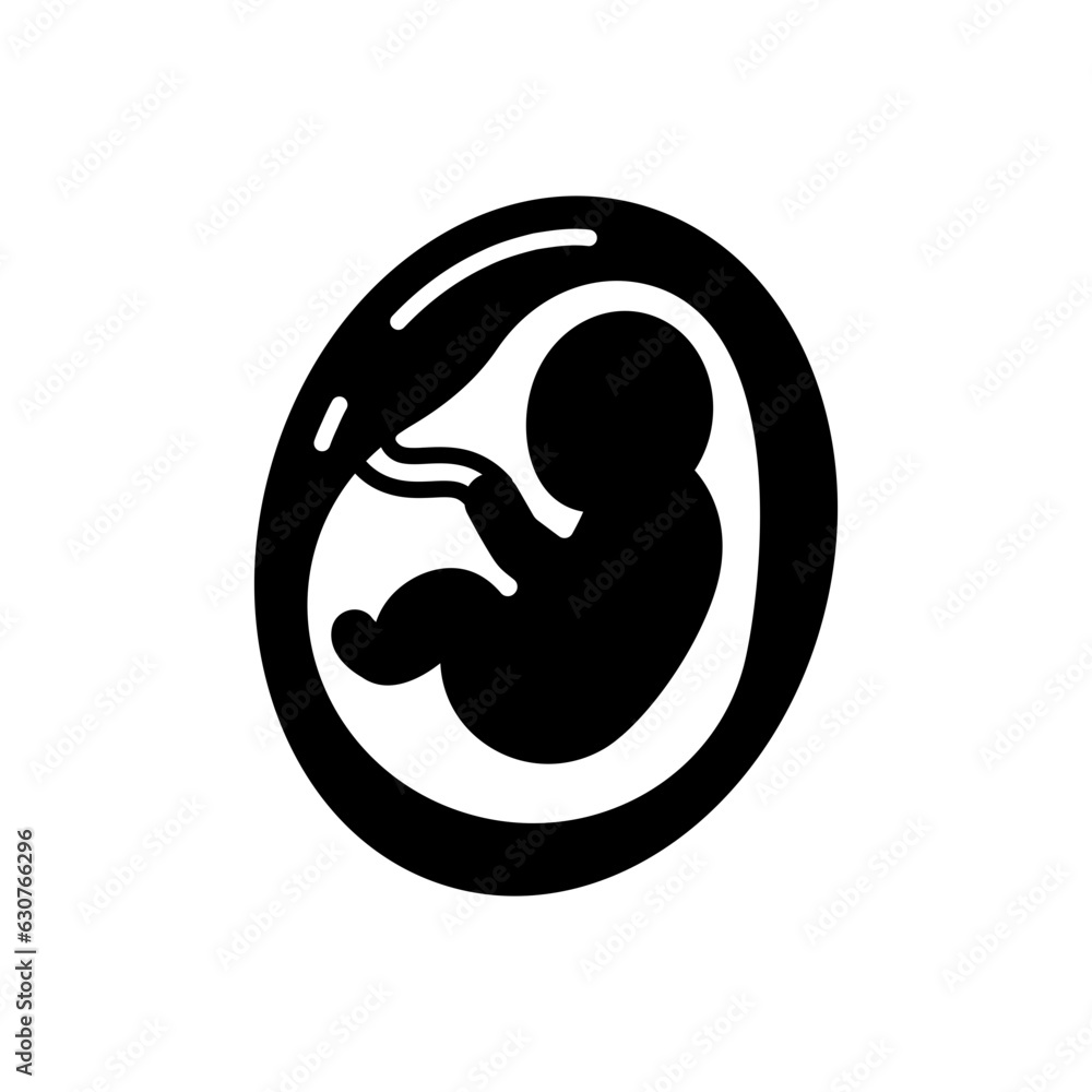 Fetus icon in vector. Illustration Fetus icon in vector. Illustration