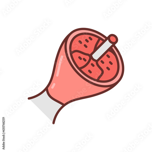 Muscles icon in vector. Illustration