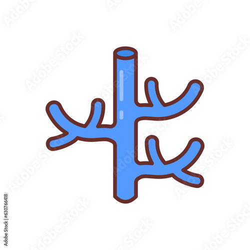 Veins icon in vector. Illustration